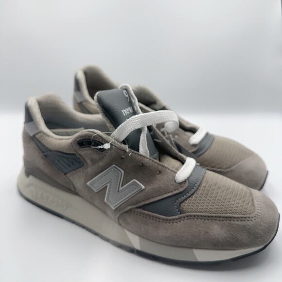 Sz 10 Mens New Balance 998 Core Made in USA Grey Silver U998GR New No Box